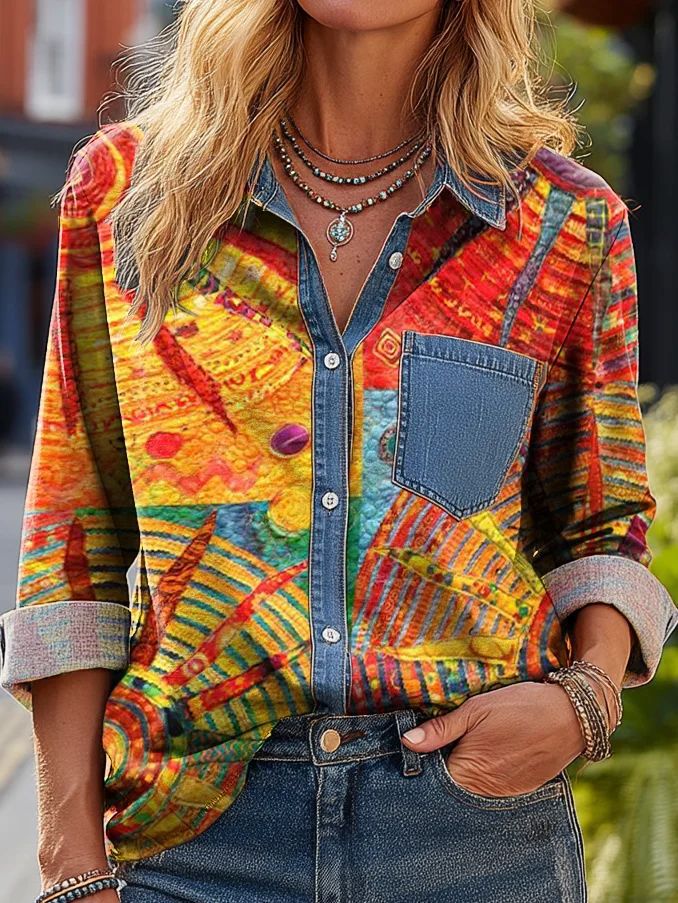 New Arrival 🔥 Women's Casual American-Style Printed Shirt