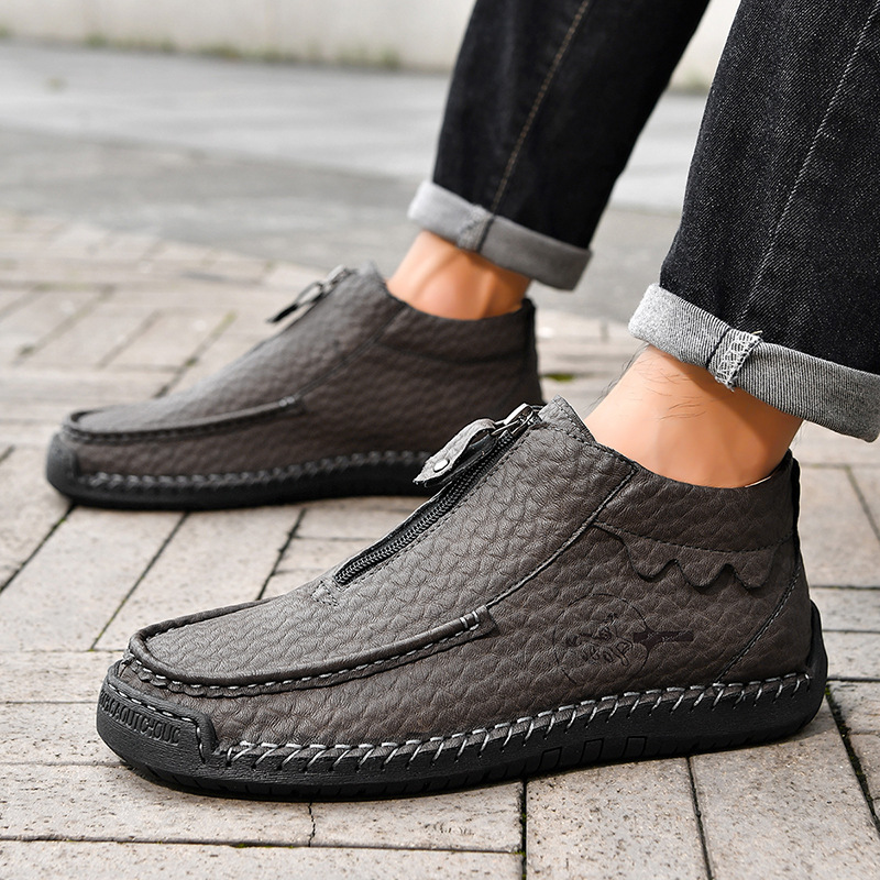⏰This Week 70% OFF🔥Casual leather arch support non-slip wear-resistant high-top loafers