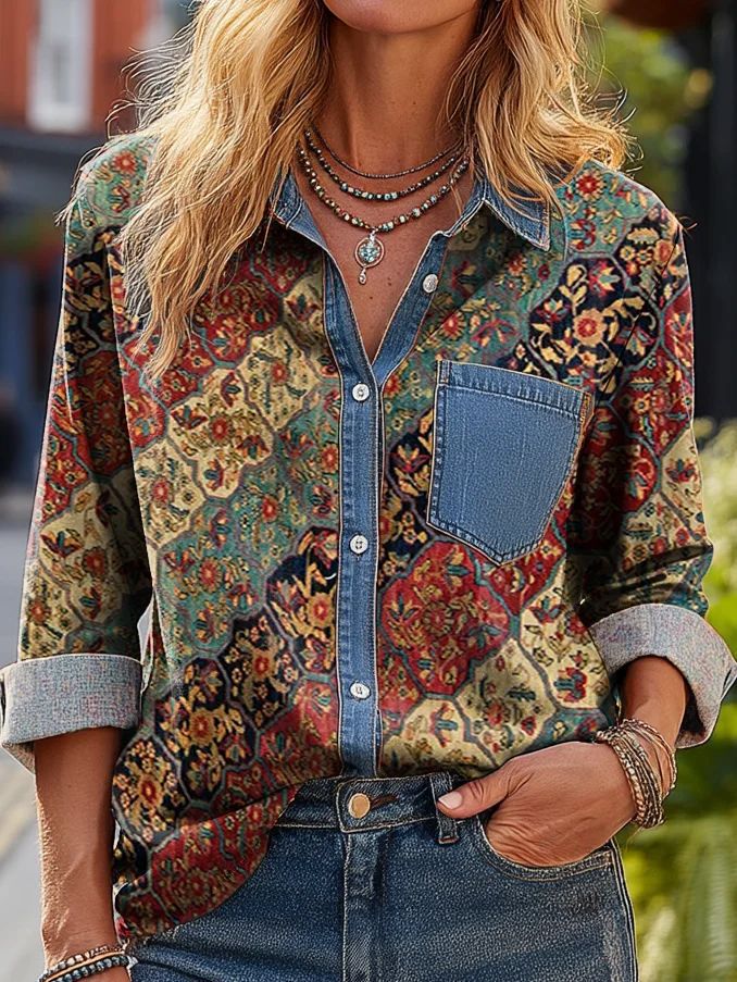 New Arrival 🔥 Women's Casual American-Style Printed Shirt