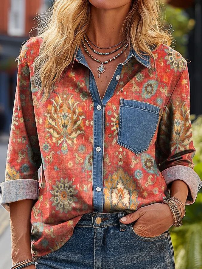 New Arrival 🔥 Women's Casual American-Style Printed Shirt