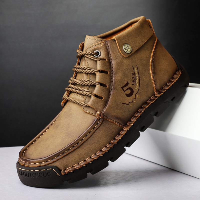 🔥Today 70% off🔥Men's genuine leather waterproof non-slip fashionable orthopedic shoes