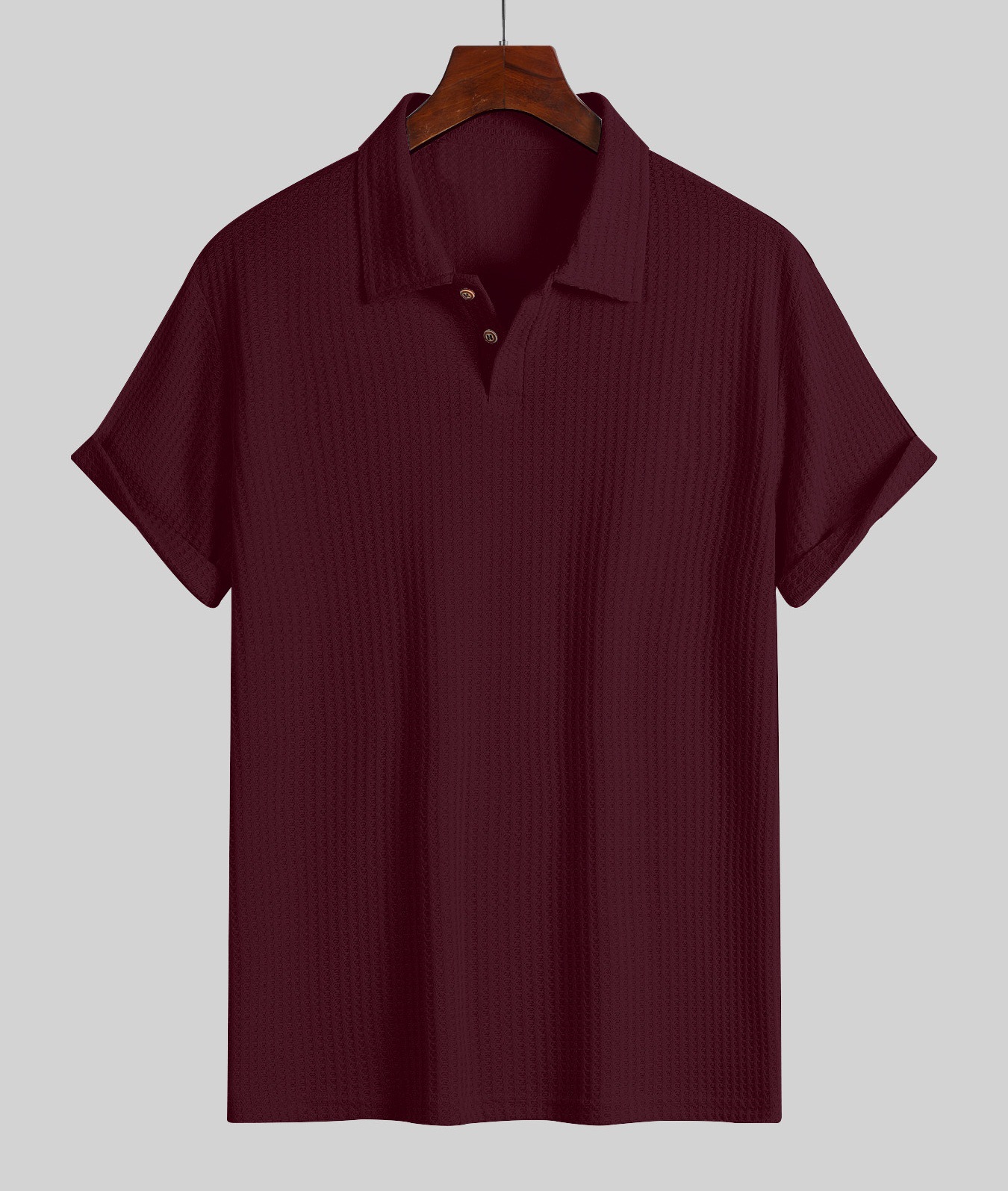 🔥Flash Sale 50% OFF! Everyday Men's Knit Polo Shirt, Textured Loose-Fit Short Sleeve Casual Top