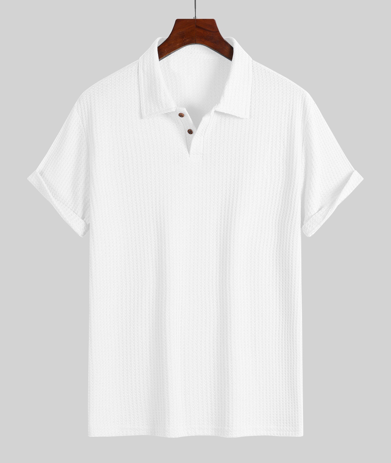 🔥Flash Sale 50% OFF! Everyday Men's Knit Polo Shirt, Textured Loose-Fit Short Sleeve Casual Top