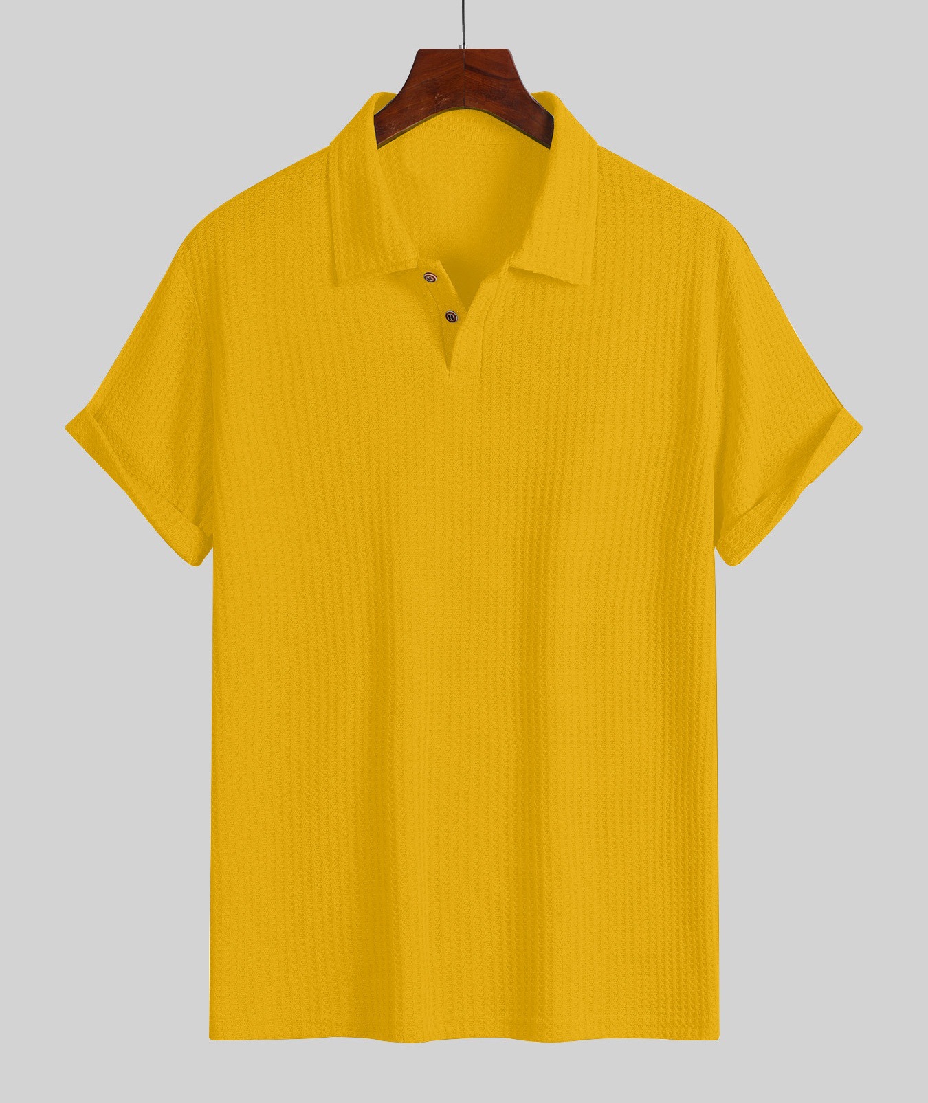 🔥Flash Sale 50% OFF! Everyday Men's Knit Polo Shirt, Textured Loose-Fit Short Sleeve Casual Top