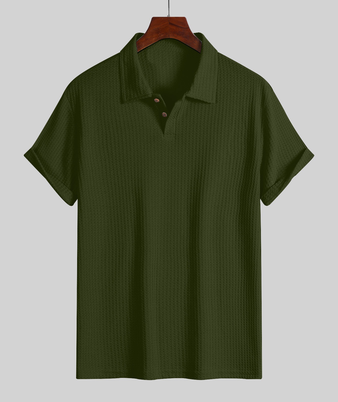 🔥Flash Sale 50% OFF! Everyday Men's Knit Polo Shirt, Textured Loose-Fit Short Sleeve Casual Top