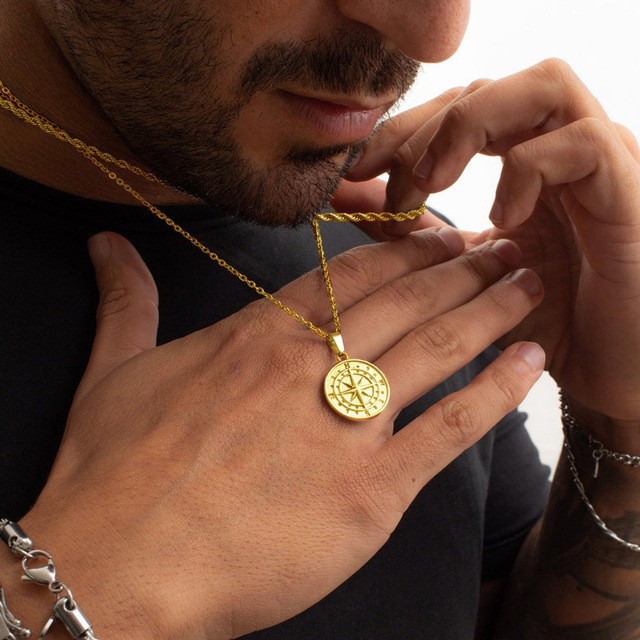 🔥25% OFF🔥 Cross & Compass Pendant Necklaces, Stainless Steel
