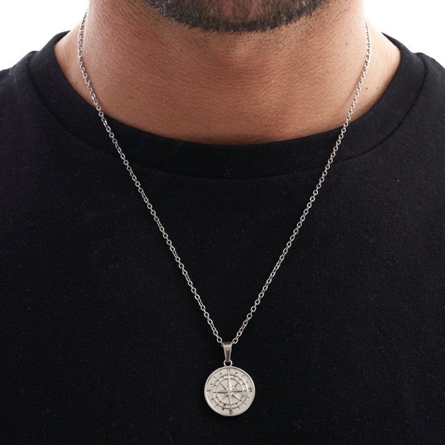 🔥25% OFF🔥 Cross & Compass Pendant Necklaces, Stainless Steel