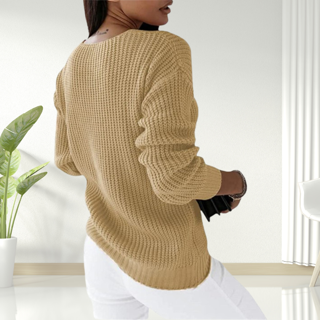 Beatyart| Comfy V-Neck Sweater
