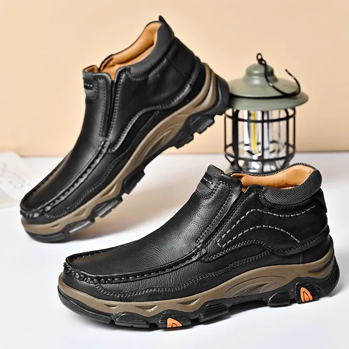 ⏰Last day 60% OFF - 2025 Hot selling men's casual thick-soled non-slip orthopedic leather boots