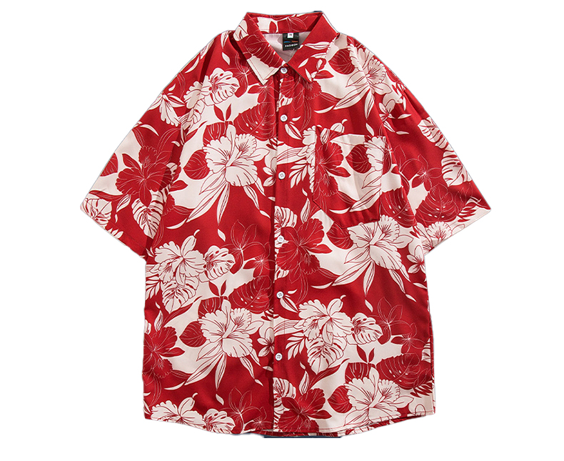 Comfortable loose-fitting short-sleeved shirt