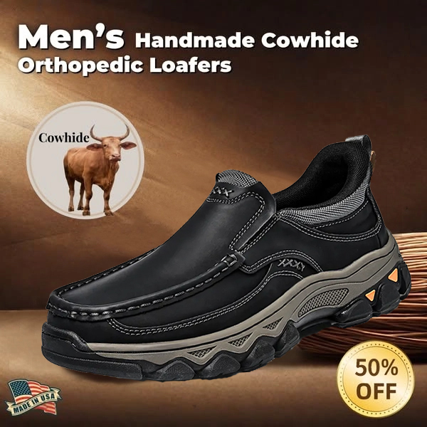 ⏰ Sale 60% off - 2025 Newest Men's Orthopedic Leather Loafers