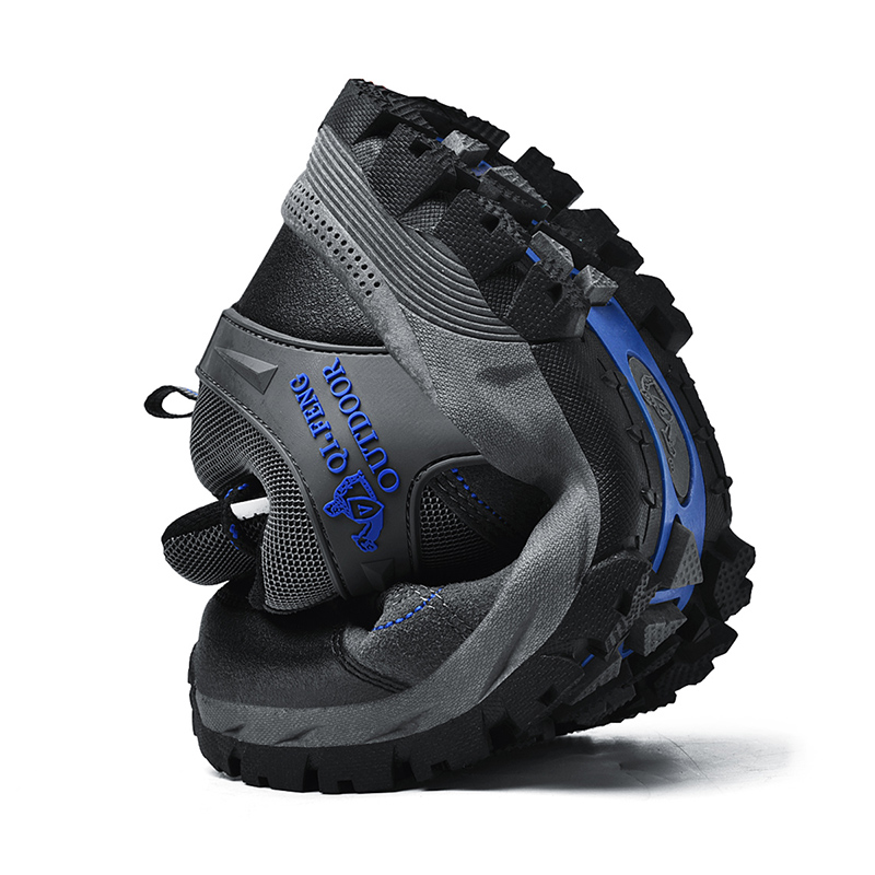 Men's Comfy Lightweight Waterproof Breathable Hiking Shoes Orthopedic Support Sneakers for Foot Pain
