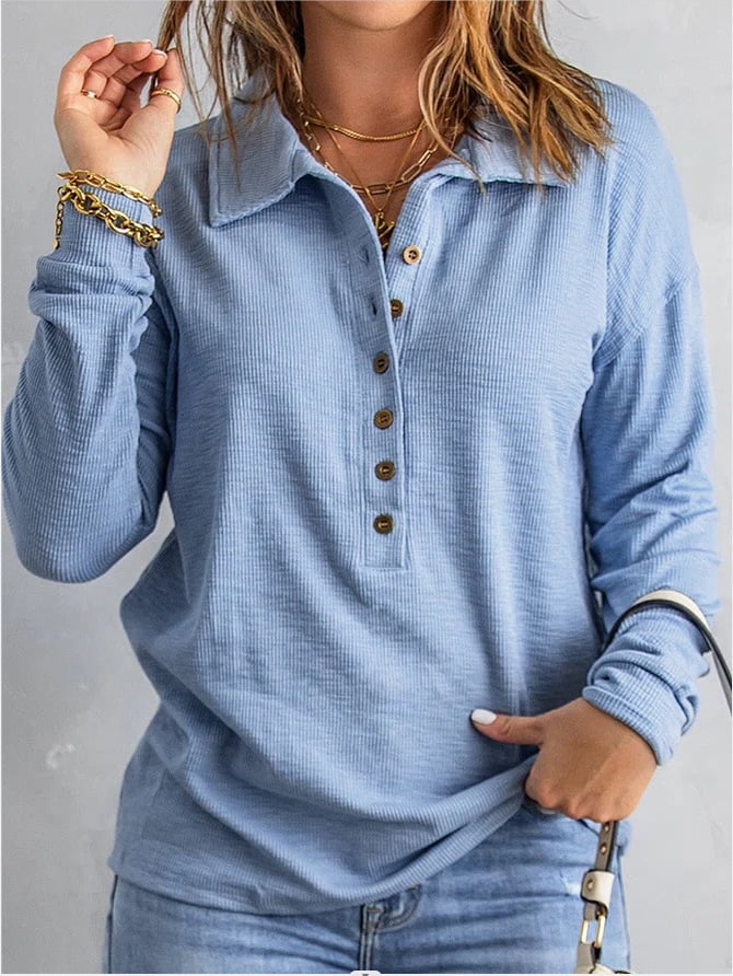 Women's Cotton V-Neck Comfortable Shirt