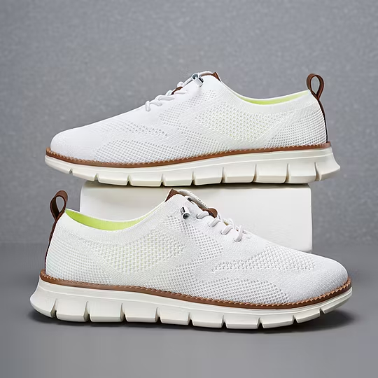 Flash Sale Men Breathable Mesh Knit Flexible Sole All Day Comfort Daily Walking Shoes