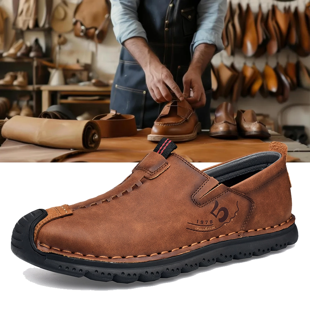 ⏰ Last day! 60% off 🔥 Men's handmade genuine leather slip-on loafers