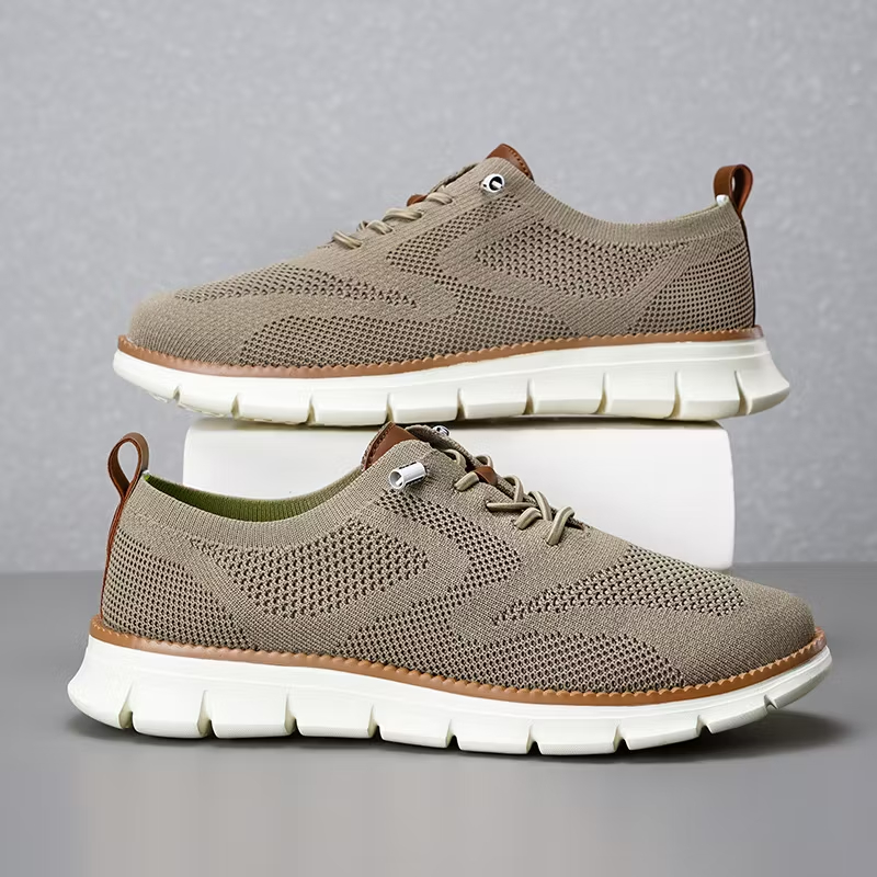 Flash Sale Men Breathable Mesh Knit Flexible Sole All Day Comfort Daily Walking Shoes
