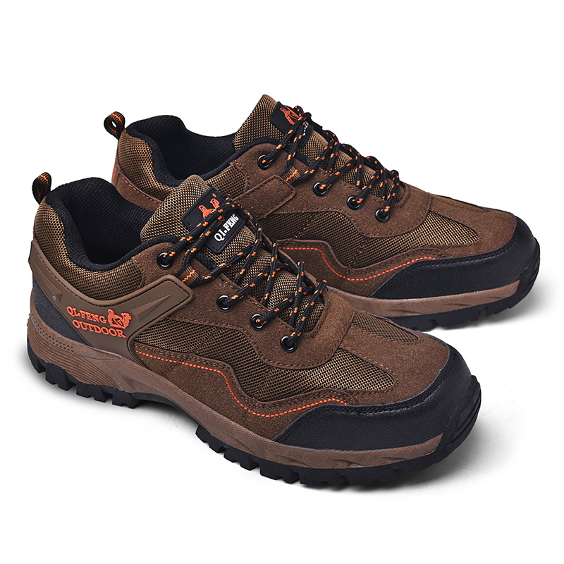 Men's Comfy Lightweight Waterproof Breathable Hiking Shoes Orthopedic Support Sneakers for Foot Pain