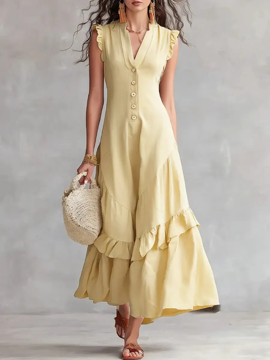 🔥Promotion - 50% OFF🔥Women's Minimalist Cotton Linen Dress