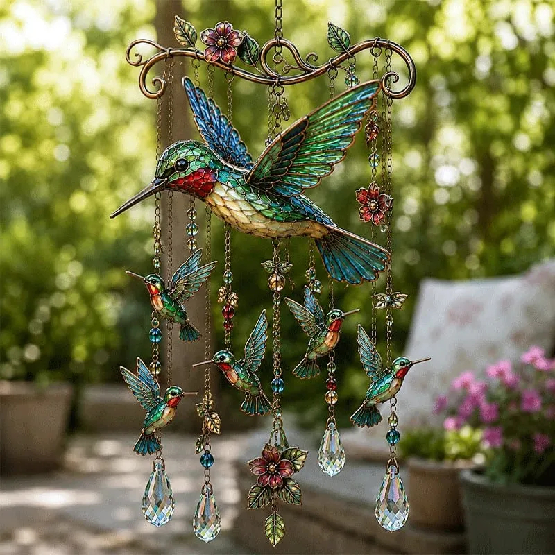 Graceful Hummingbird Wind Chime