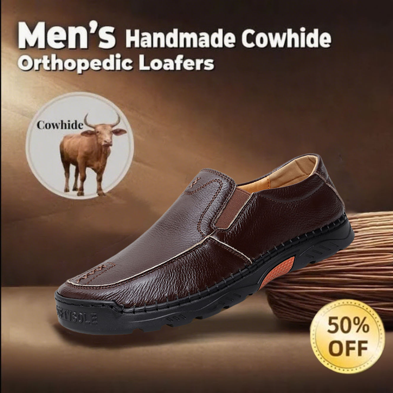 🔥LAST DAY 70% OFF🔥Men's Arch Support & Breathable and Light & Non-Slip Shoes - Proven Plantar Fasciitis, Foot and Heel Pain Relief