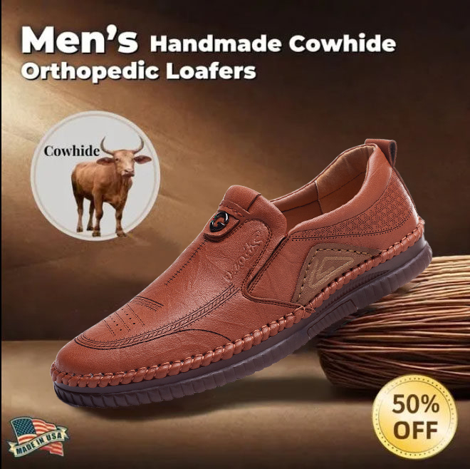⏰ 50% off - 2025 Newest Men's Orthopedic Genuine Leather Loafers