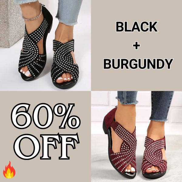 🔥Last Day Promotion 70% OFF🔥beatyart™ Orthopedic Low Heel Cut-Out Sandals