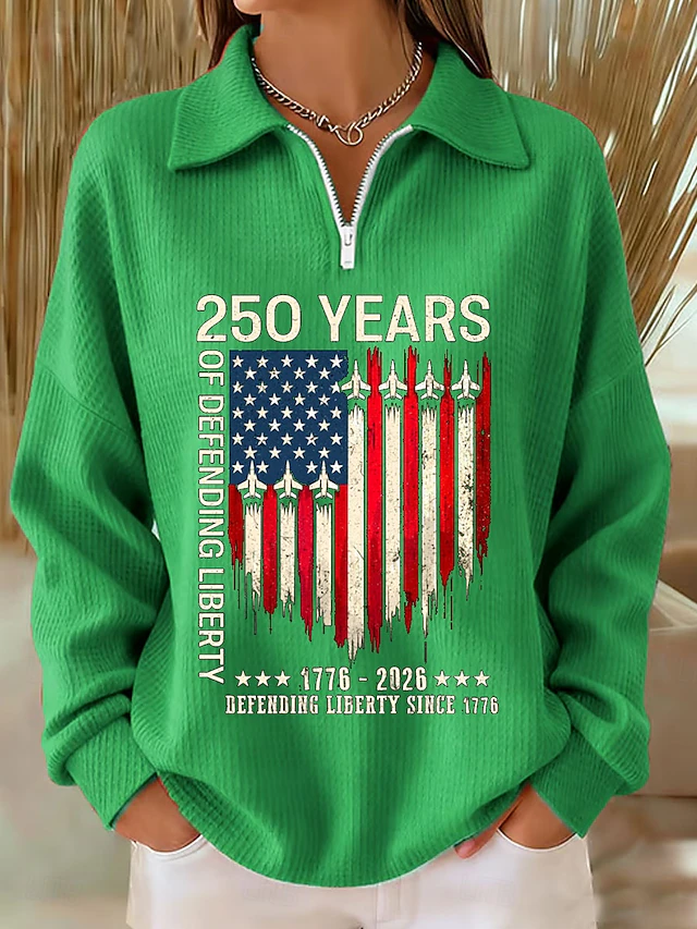 🔥LAST DAY 60% OFF🔥 Women's Patriotic-Themed Pullover for the 250th Anniversary of American Independence