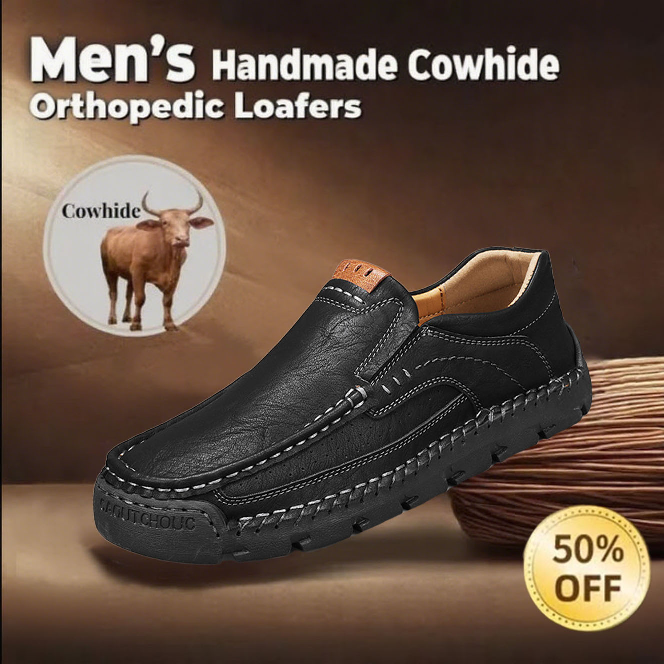 ⏱️ Taday 70% off -Newest Men's Orthopedic Leather Loafers