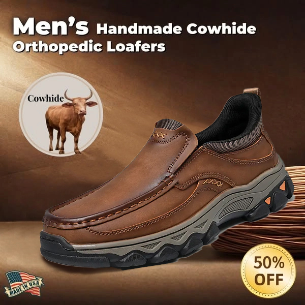 ⏰ Sale 60% off - 2025 Newest Men's Orthopedic Leather Loafers