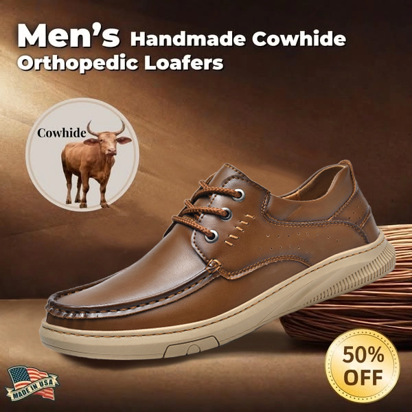 ⏰ Sale 60% off - 2025 Newest Men's Orthopedic Leather Loafers