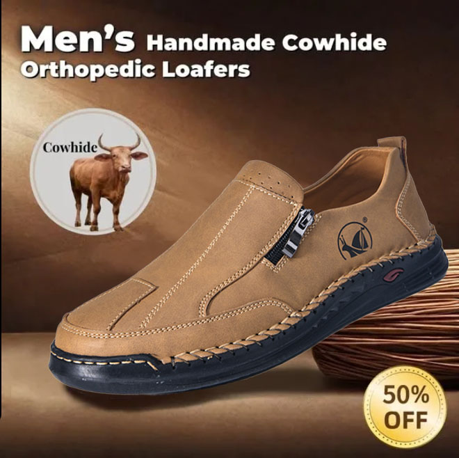 ⏰ 50% off - 2025 Newest Men's Orthopedic Leather Loafers