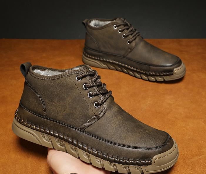 ⏰Last day 70% OFF🔥Casual leather arch support non-slip wear-resistant high-top loafers