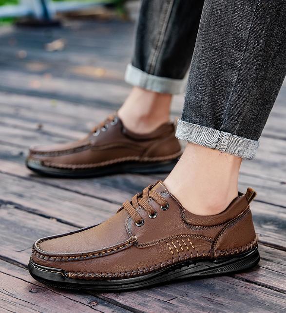 🔥Last day for 50% off!🔥 Men's comfortable, non-slip, corrective soft-soled leather shoes