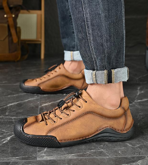 🔥Last day! 50% off!🔥 Men's comfortable, non-slip, corrective outdoor leather shoes