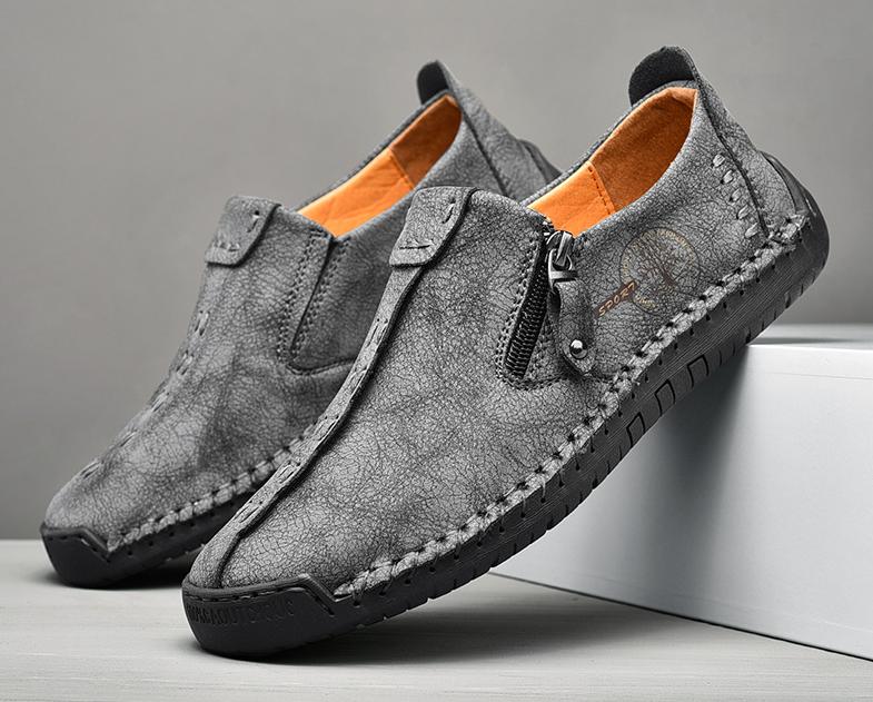 ⏰ Last day! 60% off 🔥 Men's handmade loafer shoes with zipper