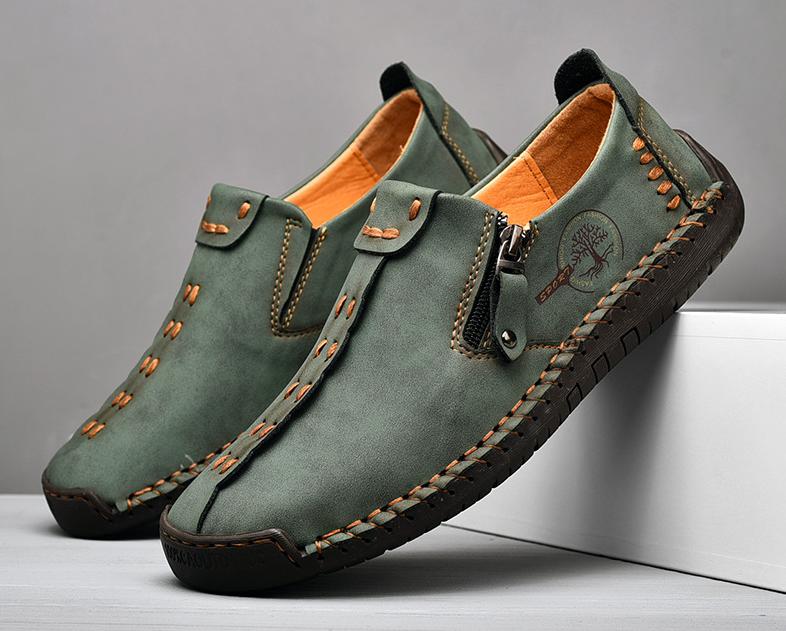 ⏰ Last day! 60% off 🔥 Men's handmade loafer shoes with zipper