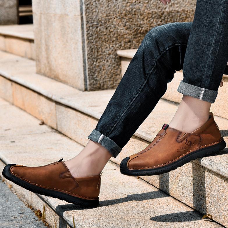 ⏰ Last day! 60% off 🔥 Men's handmade genuine leather slip-on loafers