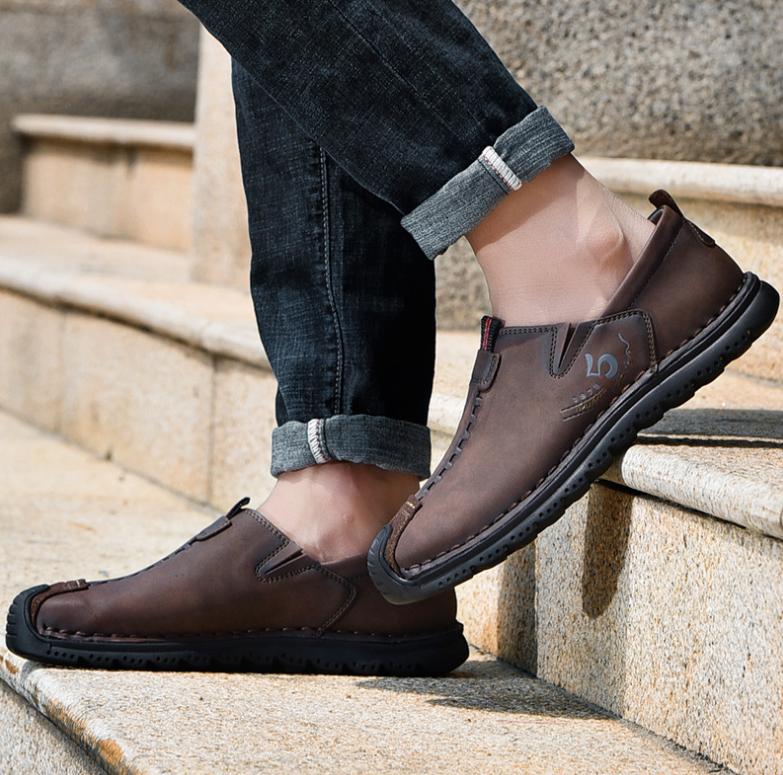 ⏰ Last day! 60% off 🔥 Men's handmade genuine leather slip-on loafers