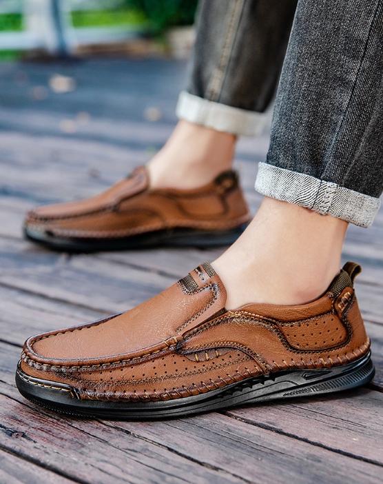 ⏰ Last day! 60% off 🔥 - Men's arch support, soft-soled slip-on shoes