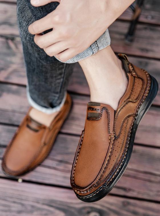 ⏰ Last day! 60% off 🔥 - Men's arch support, soft-soled slip-on shoes