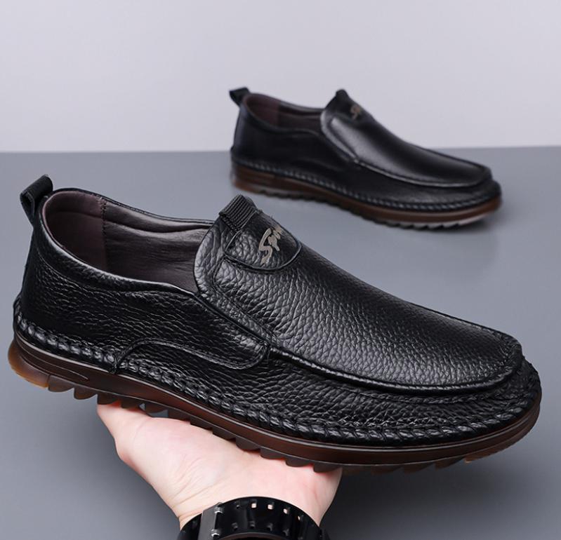 Last day to enjoy 50% off! 🔥⏱️ Christmas Sale ⏱️🔥 Men's genuine leather handmade casual shoes