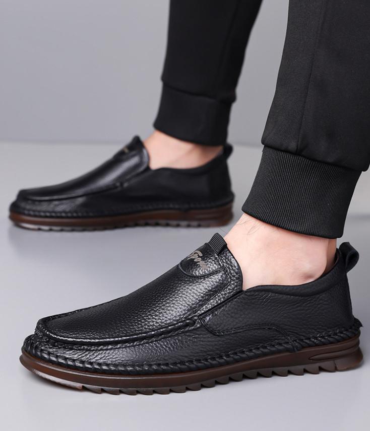 Last day to enjoy 50% off! 🔥⏱️ Christmas Sale ⏱️🔥 Men's genuine leather handmade casual shoes
