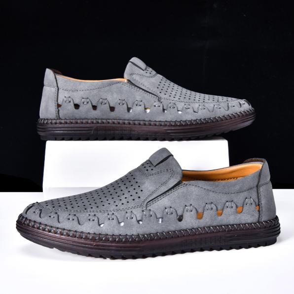 Last day for 50% off! 🔥⏱️ Christmas Sale ⏱️🔥 Men's Hollowed-out, Breathable, Hand-stitched Casual Shoes