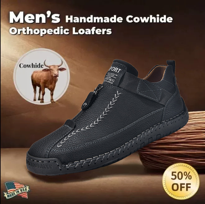 50% off - 2025 Newest Men's Orthopedic Leather Hiking Shoes