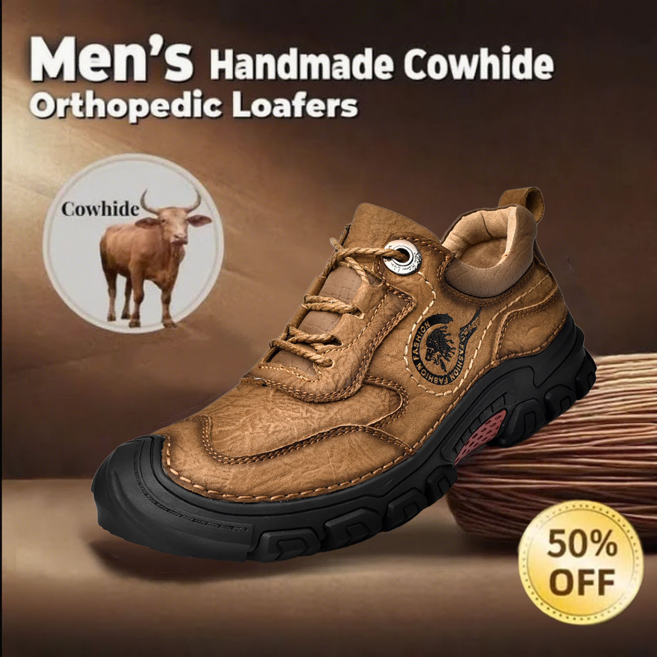 🔥Today 70% OFF🔥Men's Arch Support & Breathable and Light & Non-Slip Shoes - Proven Plantar Fasciitis, Foot and Heel Pain Relief