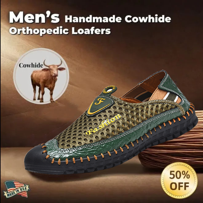 ⏰ 50% off - 2025 Newest Men's Orthopedic Leather sandals