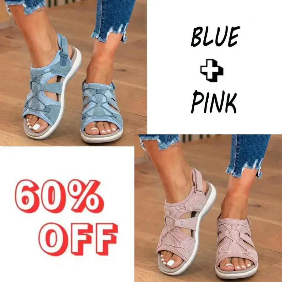 🔥LAST DAY 70% OFF🔥Orthopedic Mesh Sport Sandals, Adjustable Multi-Strap Walking Sandals with Arch Support