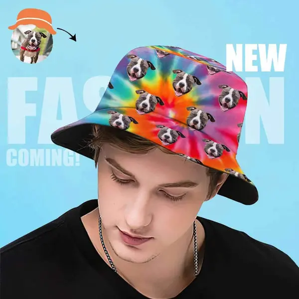 Custom Bucket Hat Unisex Outdoor Summer Cap Hiking Beach Sports Hats Gift for Lover Multiple Styles