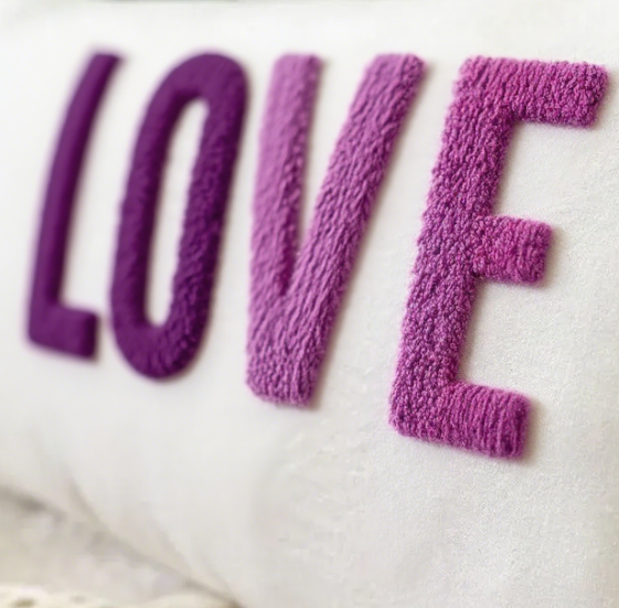 Personalized Baby Girl Room Name Pillow Cover Baby Girl Nursery Pillow Case Punch Needle Girl Kid Gift Dorm Gift Back to School Gift