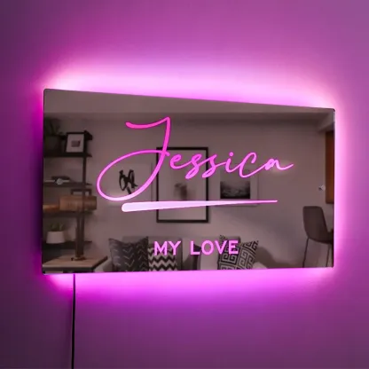 Hot Sale Personalised Name Mirror - Light Up Mirror